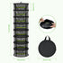 Hanging-8 (23.62") MEKOLIFE Herb Drying Rack Layer, Collapsible Large Capacity Mesh Net with Green Zipper, Hooks