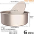 CHEFMADE Bakeware Round Cake Pan, 6-Inch with Removable Loose Bottom Nonstick & Quick Release Coating Chiffon Bakeware for Oven and Instant Pot Baking (Champagne Gold)