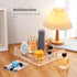 Cilinta 10"x10" Home Decorative Coffee Table Tray, Elegant Acrylic Serving Trays with Handles Works for Eating