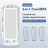 2 Pack Upgraded 3-in-1 True HEPA Filter Compatible with Hamilton Beach 04383 Purifier 04384 04386A 04385 H13 True HEPA and Activated Carbon, Replace Part#990051000