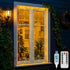 suddus Curtain Lights for Bedroom, 90 Led Hanging String Light Outdoor, Fairy