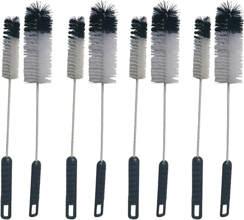 NewFerU Wire Bottle Cleaning Brush Set Small Large Thin Long Handle, Utility