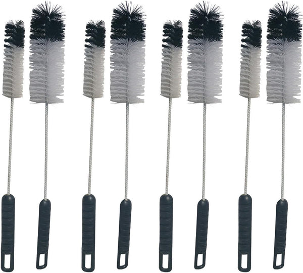 NewFerU Wire Bottle Cleaning Brush Set Small Large Thin Long Handle, Utility