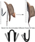 YYST Cowboy Hat Rack, Wall Mount Cowboy Hat Holder Organizer - 4 Pack