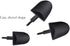 Mini Shovel Shape Spoons, Disposable Plastic Dessert Spoons, 60 Pcs in Black and White