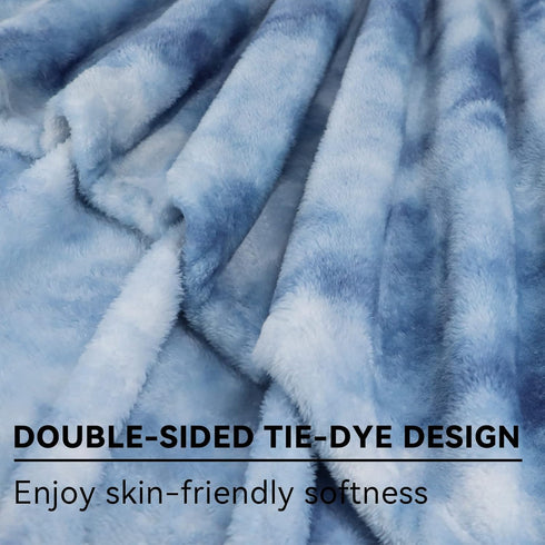 Fleece Throw Blanket 40x50 in - Cozy Soft Lightweight Plush Warm Blankets for Kids, Adults, Camping, and Travel