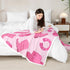 90"X90" Erosebridal Cowgirl Throw Blanket Cute Kawaii Pink Cowgirl Queen Fleece Blanket Gifts For Girls Women Cowboy