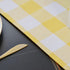 NATUS WEAVER 2 12" 108" Yellow & White Buffalo Check Table Runner Cloth Side for Family Dinners or Gatherings, Indoor