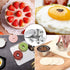 12 Pieces Round Cookie Cutters Set, Stainless Steel Biscuit Plain Edge Round Cutters for Baking and Pastry