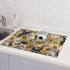 Cute Cat Dish Drying Mat, 18 x 24 Inch Microfiber Kitchen Countertop Absorbent Reversible Drainer Rack Pad for Kitchen