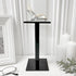 Plymor Clear Acrylic Square Barbell Pedestal Display Riser, 8.5" H x 4" W x 4" D (1/4" thick)