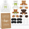 Chicingyou 4 Set Bear Blindfolded Diaper Changing Baby Shower Games with Blindfold