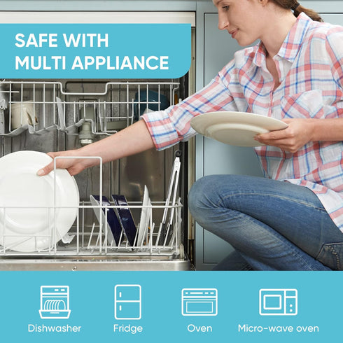 Maywe Tanso 12-Inch Heat Resistant Kitchen Tongs, Silicone Tips, Stainless Steel Locking Food Tongs for BBQ, Cooking,