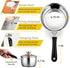 E-far Saucepan with Lid, Max Capacity 2 Quart Stainless Steel Sauce Pot with Glass Lid for Cooking, Easy Clean & Rust Free, Dishwasher Safe by E-far