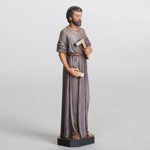 BC Catholic St. Joseph Statue The Worker, Hand Painted 6inches H Religious Gifts for Labour Days Home Decor