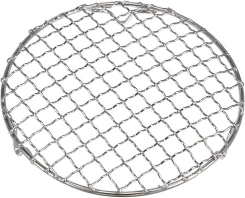 Round Cooking Rack 6.5-inch, 201 Stainless Steel Barbecue Grill Net for Cooking, Baking, Steaming