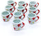 ChangThai Design Very Tiny Inch White Red Hearts Ceramic Coffee Mug 10