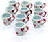 ChangThai Design Very Tiny Inch White Red Hearts Ceramic Coffee Mug 10