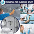 10-Inch Matte Black Shower Squeegee, All-Purpose Stainless Steel for Bathroom, Shower Doors, Mirrors, and Tiles
