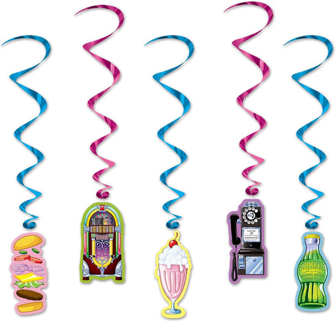 Beistle Soda Shop Whirls