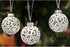 SLEETLY White Ornaments for Farmhouse Christmas Tree, Shatterproof Plastic 2.36 Inch Clear Swirl, Set of 18
