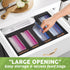DALSHABET Bamboo Storage Bag Organizer for Kitchen Drawer, 4 Separate Food Storage Bag Organizer, 12x14 Baggie