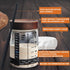 77L 35 oz 2 Pack Sourdough Starter Jar, Sourdough Starter Kit with Date Marker Feeding Band, Thermometer, Food-Grade