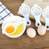 3 2.36" 4.96" Pcs Egg Separator for Raw Eggs - Egg Yolk Separator Tool with Hang-On Bowl Design for Less Mess, ABS