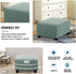 Square Jacquard Ottoman Covers Ottoman Slipcovers Folding Storage Stool Protector Elastic Bottom Stretch High Spandex
