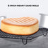 Heart Shaped Cake Pan, 6 Inch Aluminum Cake Tin for Baking, Valentine's Day, Weddings, Birthday Party Mold