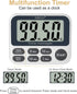 XREXS Digital Kitchen Timer, Magnetic Countdown Cooking Timer Clock with Large LCD Display and Loud Alarm