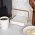 Mind Reader Napkin Holder - Kitchen Storage Countertop Organizer Caddy, Acrylic, 7.25"L x 7.25"W x 5.5"H, Brown