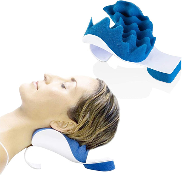 LiuYX Chiropractic Pillow - Cervical Neck Traction Device, Neck Support Pillows for Pain Relief and Cervical Spine