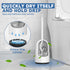TRENTI 2 Pack Set (2, Toilet Brush, Toilet Brush and Holder with Durable Curved BristlesToilet Scrubber, Toilet Bowl