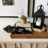 5-Link HMASYO Black Wood Chain Link Decor, Wooden Decorative Chain Home Decor Accents, Coffee Table Decor, Shelf Decor