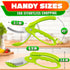 8.9" Salad Scissors for Chopped Salad Multiblade Food Scissor Chopper With Spring-Loaded System & Anti-Slash Head