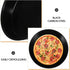 Homoyoyo 8 Inch Non-Stick Round Cake Pan, Black Carbon Steel Pizza Pan for Baking