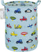 FANKANG Canvas Storage Basket, Foldable Nursery Hamper with Waterproof PE Coating, Large Baskets for Kids, Office,