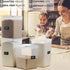WHITE FEATHER SUPPLIES 4 PC Large Airtight Food Storage Containers with Lids, BPA Free Plastic for Kitchen & Pantry