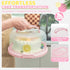 Ohuhu Cake Carrier, BPA-Free Storage Container, Portable Round Cake Stand with Lid and 2 Handles for 10 inch Cake