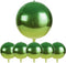 6pcs Big Gradient Green Foil Balloons, 22 Inch 4D Metallic Gradient Green Yellow for St. Patrick's Day Decorations