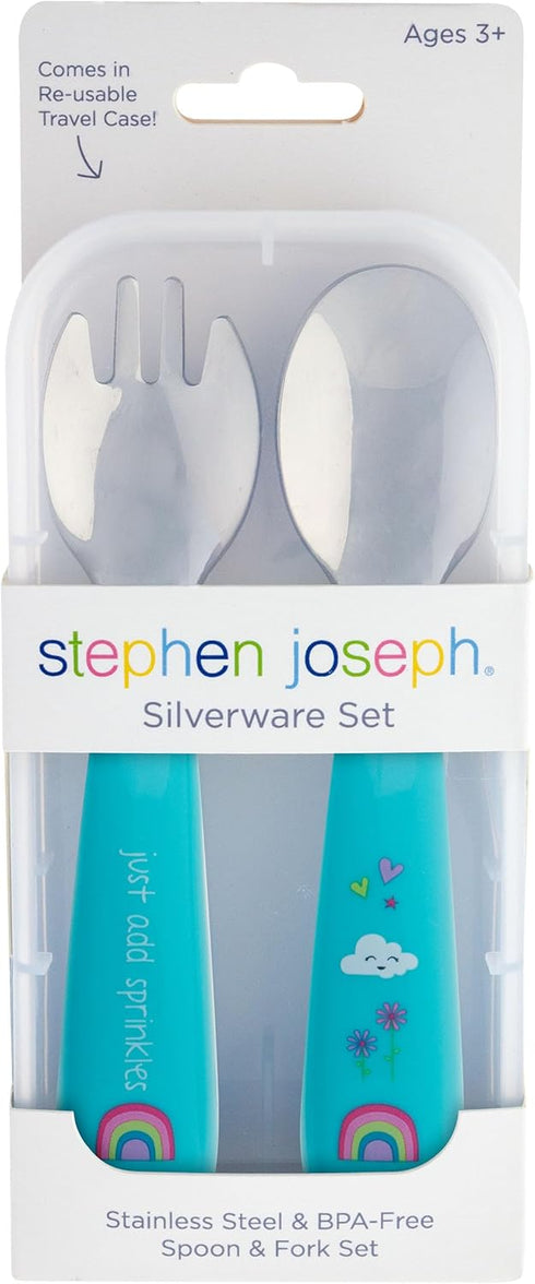 Stephen Joseph Spoon and Fork Sets - RAINBOW, OS (SJ1211)