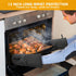 IXO 6Pcs Oven Mitts and Pot Holders, 500? Heat Resistant with Soft Cotton Lining and Non-Slip Silicone Surface