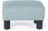 15x10.8x8.7inch Adeco Small Ottoman Footstool- Mordern Rectangle Soft Fabric Footrest