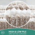 HOMEIDEAS 2 Piece Cationic-Dye Bathroom Rugs Sets, Chenille Extra Soft Absorbent Non-Slip Machine Washable Bath Mats