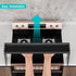 NKM 32.5inch counter bamboo spice rack,stove top shelf,over the stove shelf for back of stove,kitchen shelf for spice