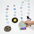 12pcs Cheerland Holographic Disc Banner Retro Rock and Roll Dance Hanging Ball Backdrop Decoration for Birthday Wedding