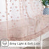 84 Inches 52" 2 MYSKY HOME Pom Pom Pink Sheer Curtains for Bedroom Girls Room Dusty Rose Curtains Long for Nursery Kids