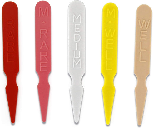New Star Foodservice 24227 Plastic Medium Well Steak Markers, Yellow (Pack of 1000)