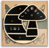 Cute Mushroom Decor, Wooden Mushroom Floating Shelves for Wall, Moon Shelf Wall Decor Crystal Rock Gem Stone Display